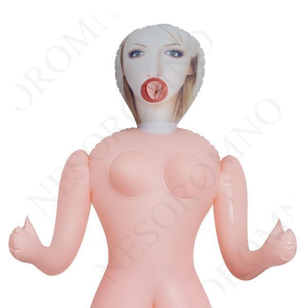 Секс-лялька з 3 отворами Crushious CRISTINA The Inflatable Nurse, бежева, 155 см C19625 фото
