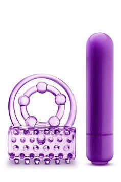 Ерекційне віброкільце Blush PLAY WITH ME фіолетове T330951 фото
