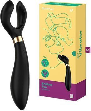 Багатофункціональний вібратор Satisfyer Endless Fun, чорний T360088 фото