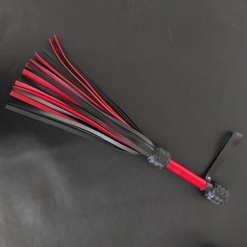 Флогер модель Flog3-35хвостів RED/Black (Шкіра) N BRH-Flg-35/55 фото