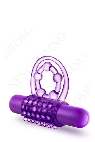 Ерекційне віброкільце Blush PLAY WITH ME фіолетове T330951 фото