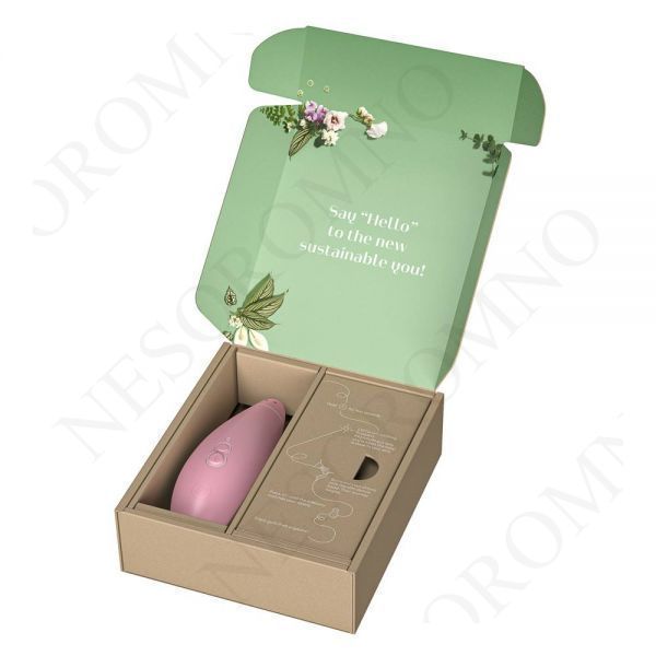 Безконтактний кліторальний стимулятор Womanizer Premium ECO з біоматеріалів, PINK W44073 фото