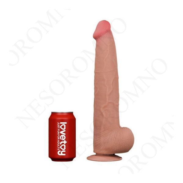 Фалоімітатор реалістичний гігант Lovetoy, бежевий, 34 &times; 6,2 см 06609/6452936 фото