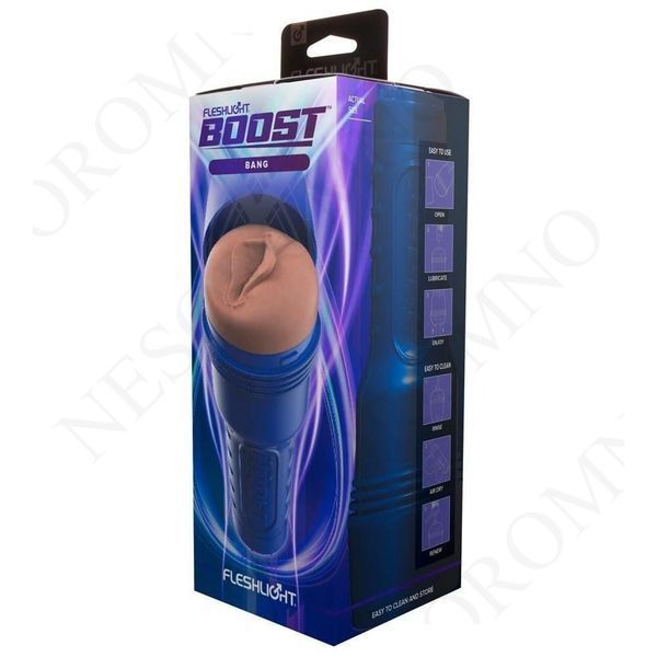 Мастурбатор у колбі Fleshlight - Boost Bang Light Medium Flesh FL33996 фото
