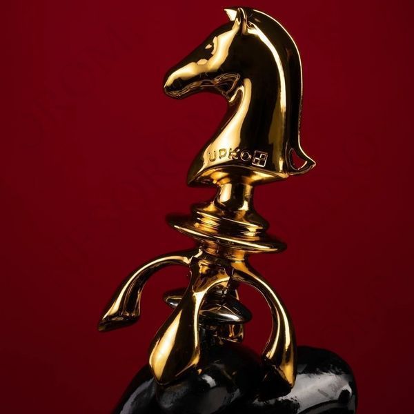 Уретральний катетер Кінь з колекції Шахи з двома насадками UPKO Knight The Chess U65276 фото