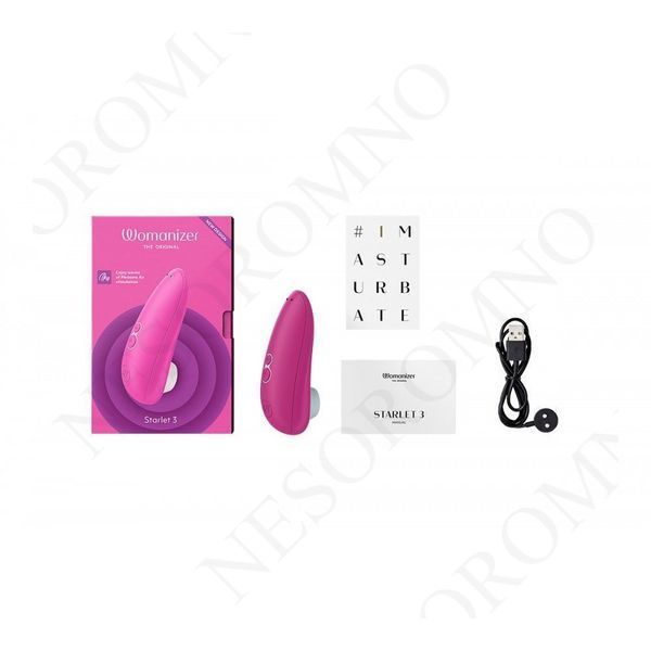 Вакуумний кліторальний стимулятор Womanizer Starlet 3 Pink W44086 фото