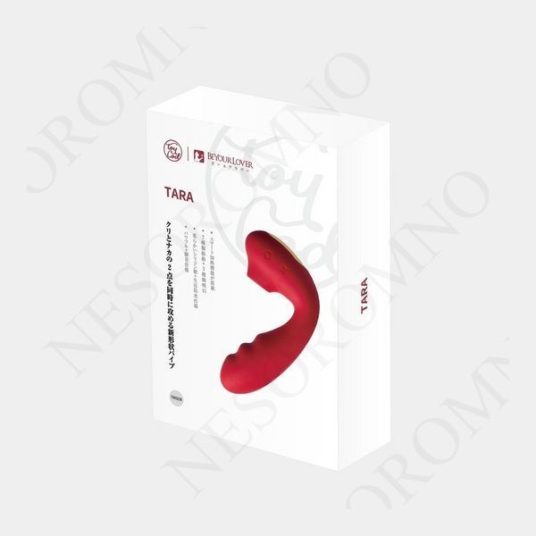 Вібратор для точки G BeYourLover Tara з вакуумною стимуляцією та підігрівом, червоний, 13 &times; 3,5 см 104224/TW05R фото