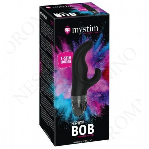 Вібратор-кролик з електростимуляцією Mystim Hop Hop Bop E-Stim, 16 см х 3.6 см E33853 фото