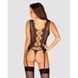 Комплект Obsessive Meshlove корсет та стрінги S/M 411320 фото 2