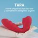 Вібратор для точки G BeYourLover Tara з вакуумною стимуляцією та підігрівом, червоний, 13 &times; 3,5 см 104224/TW05R фото 2