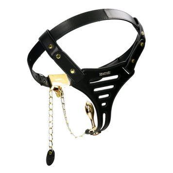 Пояс вірності Lockink Sevanda Beg & Ask Chastity Pants з повідцем та анальною пробкою, L 01215/SMD-072-L-ZH фото