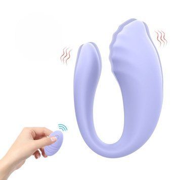 Вібратор для пар Every Night Toys Anthea з пультом, лавандовий, 19,8 х 6,3 см 42068 /YAI707W-007 фото