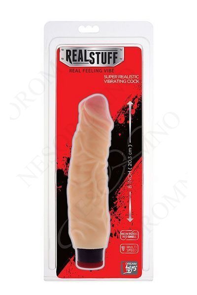 Вібратор реалістичний Dream toys FleshX з м'якими реалістичними контурами та промальованими венами DT20639 фото