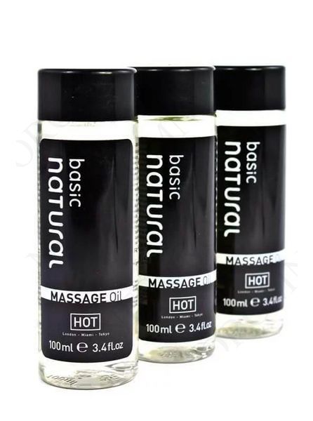 Масажне масло з Нейтральним ароматом NATURAL, 100 мл HOT44085 фото