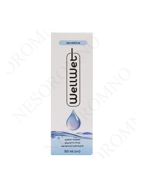 Лубрикант на водній основі Sensetive. Без гліцерину WellWet 50 ml WV50LS фото