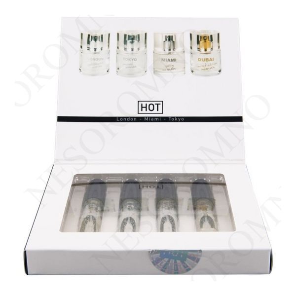 Набір жіночих парфумів з феромонами HOT LMTD Pheromone Perfume Women, 4x5 мл HOT55400 фото