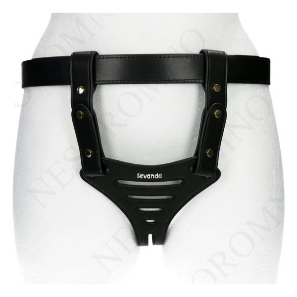 Пояс вірності Lockink Sevanda Beg & Ask Chastity Pants з повідцем та анальною пробкою, L 01215/SMD-072-L-ZH фото