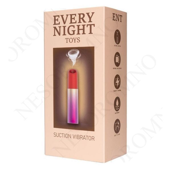 Вакуумний стимулятор клітора у формі помади Every Night Toys з 7 режимами всмоктування OD-2365MG фото
