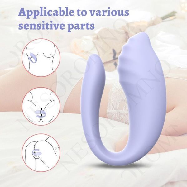 Вібратор для пар Every Night Toys Anthea з пультом, лавандовий, 19,8 х 6,3 см 42068 /YAI707W-007 фото