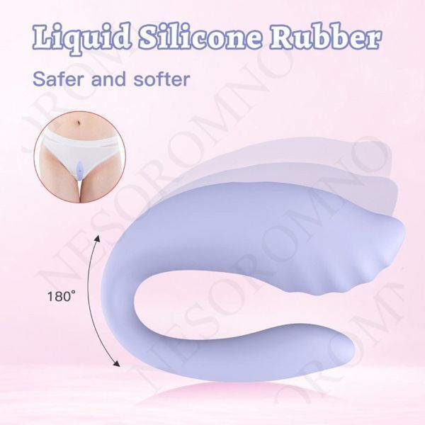 Вібратор для пар Every Night Toys Anthea з пультом, лавандовий, 19,8 х 6,3 см 42068 /YAI707W-007 фото