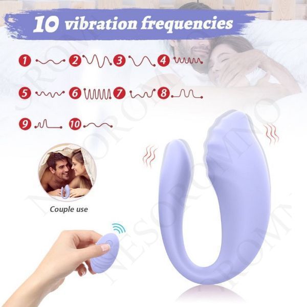 Вібратор для пар Every Night Toys Anthea з пультом, лавандовий, 19,8 х 6,3 см 42068 /YAI707W-007 фото