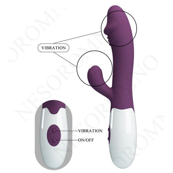 Вібратор-кролик для точки G PRETTY LOVE SNAPPY фіолетовий, 19 х 3.2 см BI-014173-A2 фото