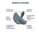 Тонка, краплинна пробка Satisfyer Booty Absolute Beginners 2 з вібрацією, сіра ST4045030 фото 3