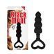 Анальна цепочка зі стоппером-сердечком Chisa Black Mont Beaded Luv Probe, чорна 80997 /CN-511480997 фото 1
