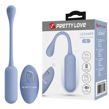 Віброяйце вагінальне Pretty Love Lechies Dream з пультом, блакитне, 18.6 х 2.8 см BI-014867W-A5 фото