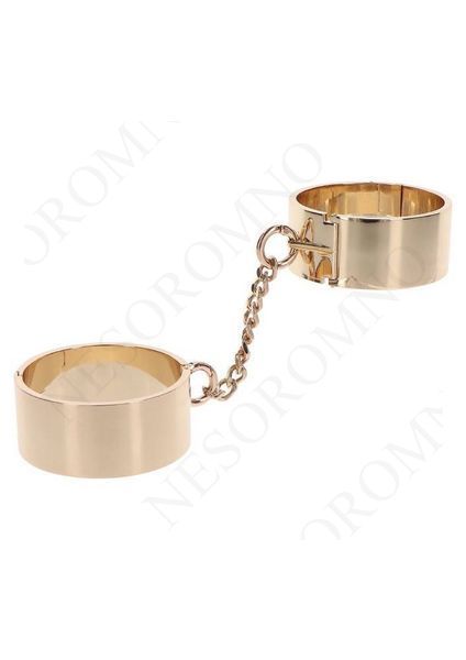 Наручники Slave Wrist Cuffs TABOOM, металеві, золотисті TB17300 фото