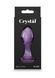 Анальна скляна пробка NS Novelties Crystal, фіолетова NN104767 фото 4