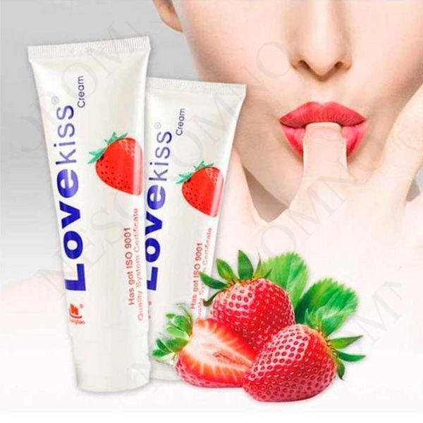 Лубрикант "Love Kiss" 100 мл - Полуниця - Інтимна змазка X0000483 фото