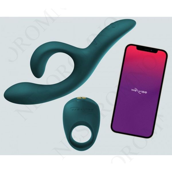 Набір смарт іграшок We-Vibe Date Night кільце Pivot і вібратор Nova 2 Green W44078 фото