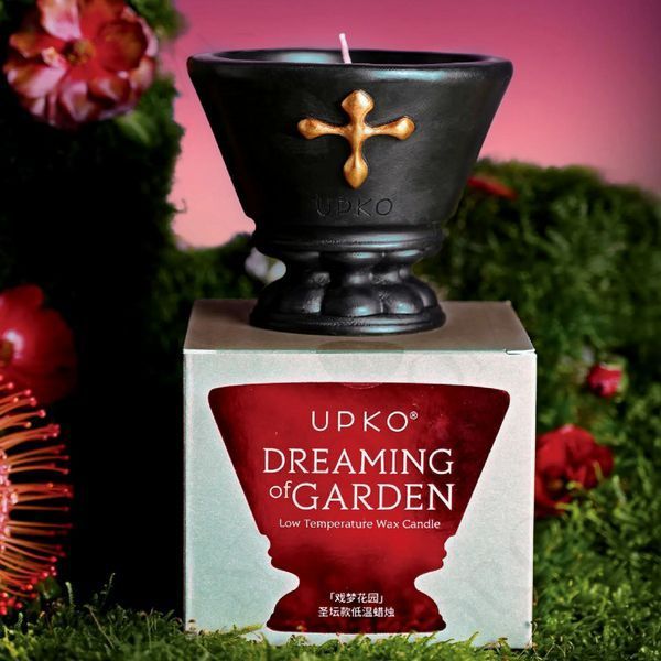 Низькотемпературна воскова свічка UPKO DREAMING of GARDEN, чорна UP65696 фото