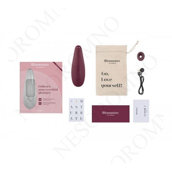 Вакуумний кліторальний стимулятор Womanizer Classic 2 Bordeaux W44090 фото