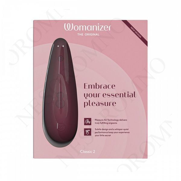 Вакуумний кліторальний стимулятор Womanizer Classic 2 Bordeaux W44090 фото