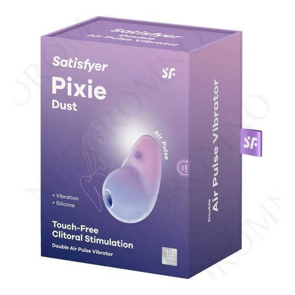 Вакуумний стимулятор клітора Satisfyer Pixie Dust, фіолетово-рожевий T360593 фото