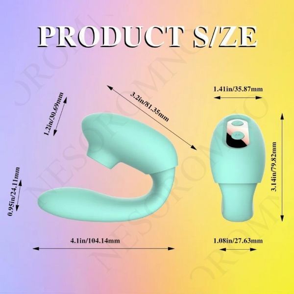 Вібратор подвійної стимуляції Every Night Toys вакуум з ефектом посмоктування та стимуляція точки G OD-2212MG фото