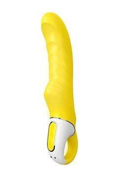 Вібратор для стимуляції точки G з ребристою структурою Satisfyer Yummy Sunshine, жовтий T360063 фото