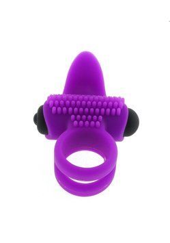 Ерекційне кільце Adrien Lastic Bullet Lastic Ring з вібрацією AL30393 фото
