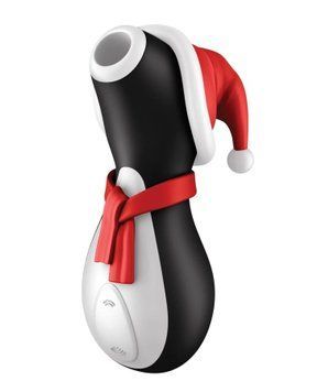 Клиторальный вакуумный вибратор Пингвин Satisfyer Penguin Holiday Edition черно-белый S4059945 фото
