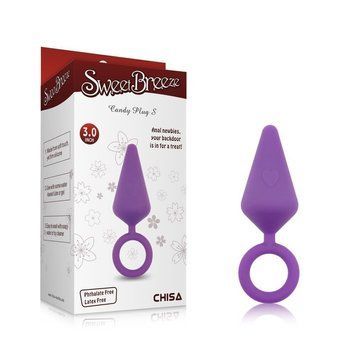 Анальна пробка зі стопером Chisa Sweet Breeze фіолетова, S 63549 / CN-101463549 фото