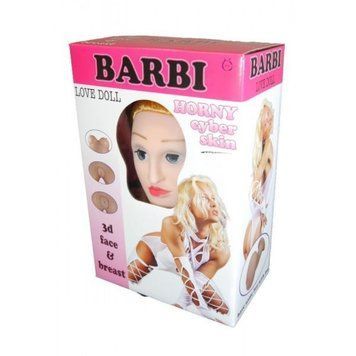 Надувна лялька "BARBI-3D" із вставкою з кібершкіри та вібростимуляцією  BS260231 фото