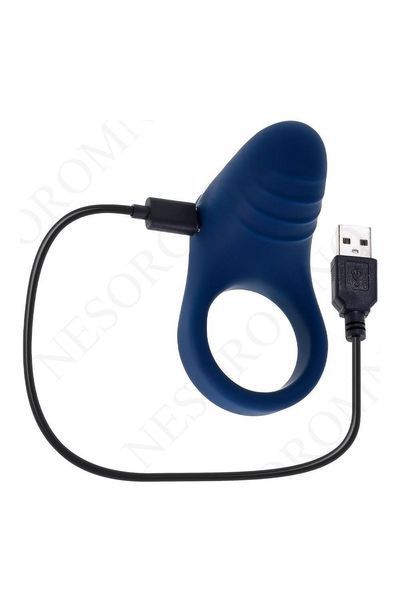 Ерекційне віброкільце Evolved Playboy синє, 7.8 см E841153 фото