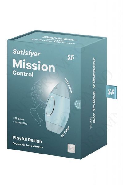 Вакуумний вібратор подвійної дії у вигляді Ракети Satisfyer Mission Control, блакитний T360587 фото