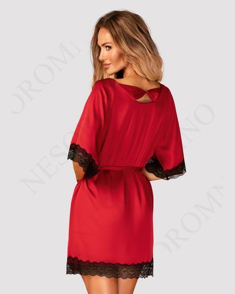 Халат Obsessive Sensuelia-Sensuelia szlafrok czerwony S/M 411207 фото