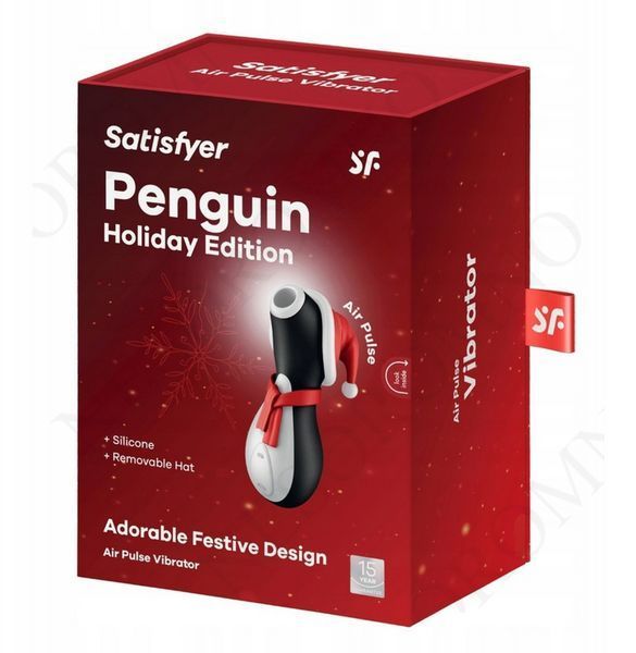 Клиторальный вакуумный вибратор Пингвин Satisfyer Penguin Holiday Edition черно-белый S4059945 фото