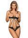 Боді Obsessive Liferia з відкритими грудьми, чорне, S/M  411281 фото 1