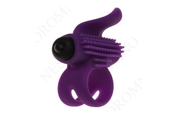 Ерекційне кільце Adrien Lastic Bullet Lastic Ring з вібрацією AL30393 фото