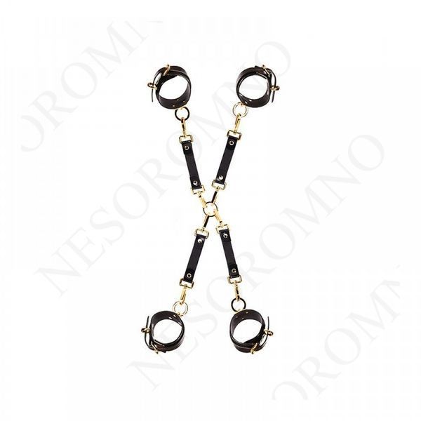 Хрестовина італійська шкіра Bondage Boutique leather Hogtie UPKO U22270 фото